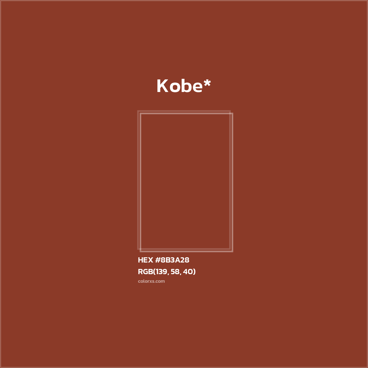 HEX #8B3A28 Color Name, Color Code, Palettes, Similar Paints, Images