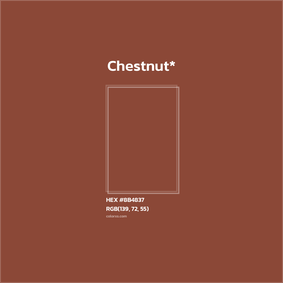HEX #8B4837 Color Name, Color Code, Palettes, Similar Paints, Images