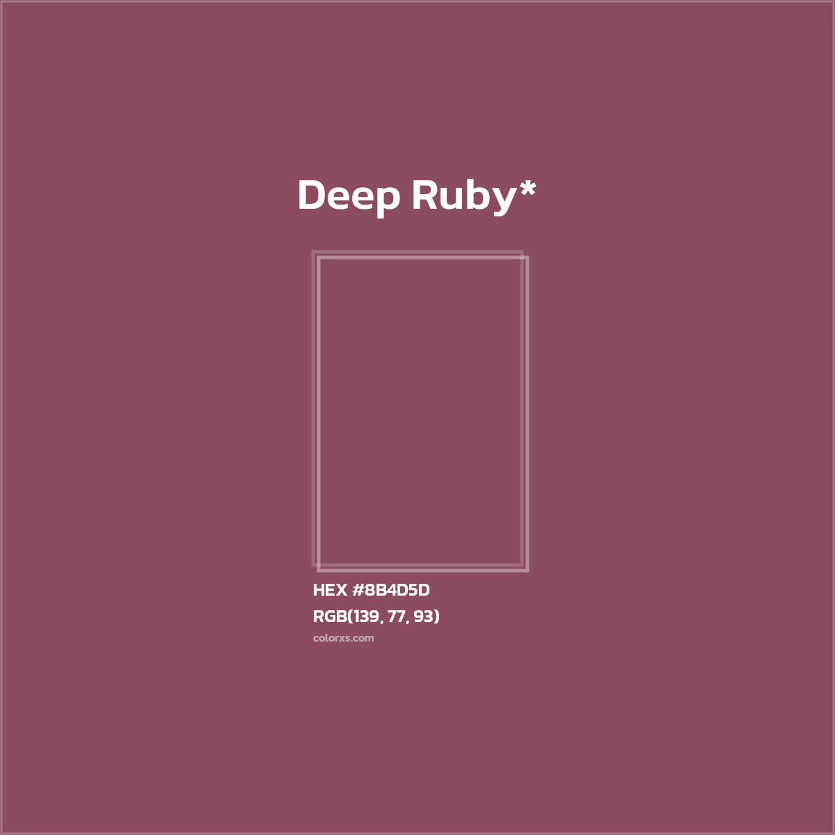 HEX #8B4D5D Color Name, Color Code, Palettes, Similar Paints, Images