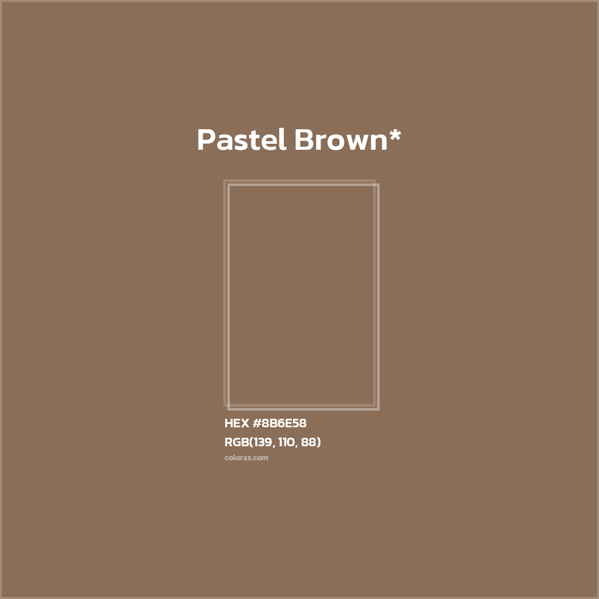 HEX #8B6E58 Color Name, Color Code, Palettes, Similar Paints, Images