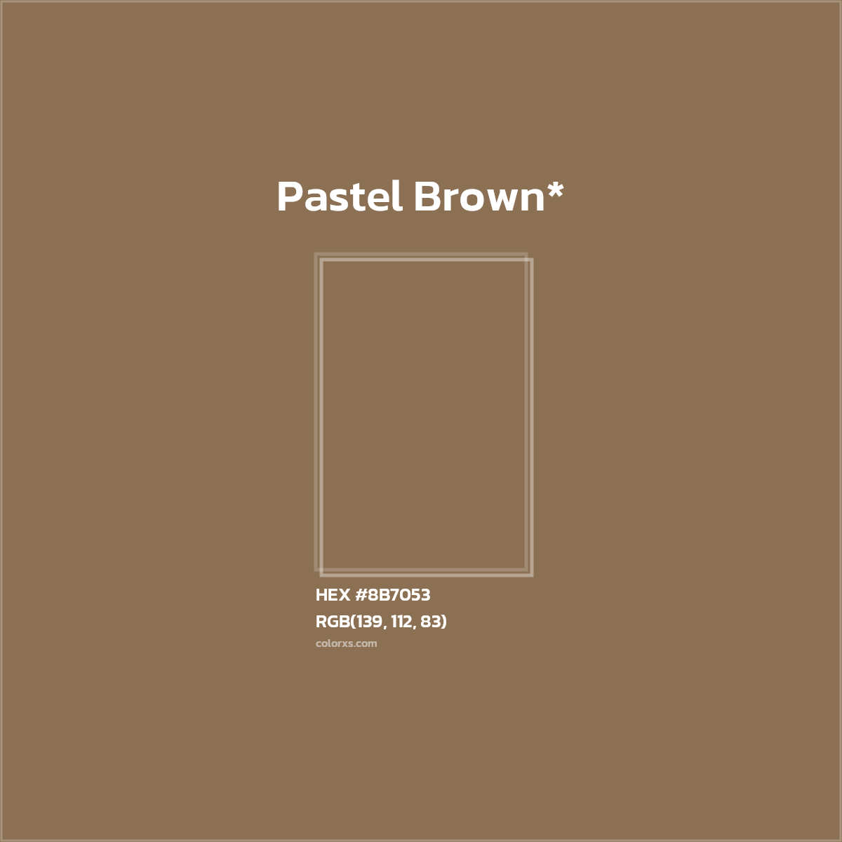 HEX #8B7053 Color Name, Color Code, Palettes, Similar Paints, Images