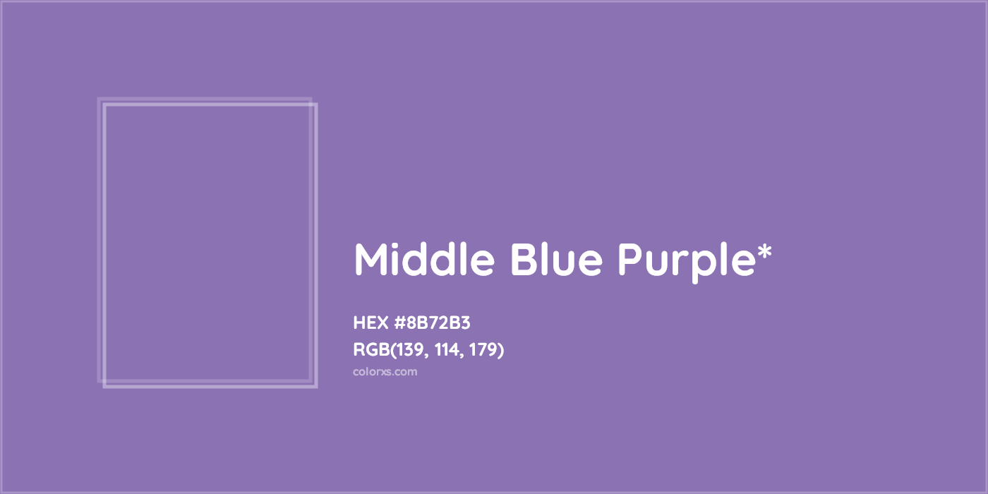 HEX #8B72B3 Color Name, Color Code, Palettes, Similar Paints, Images