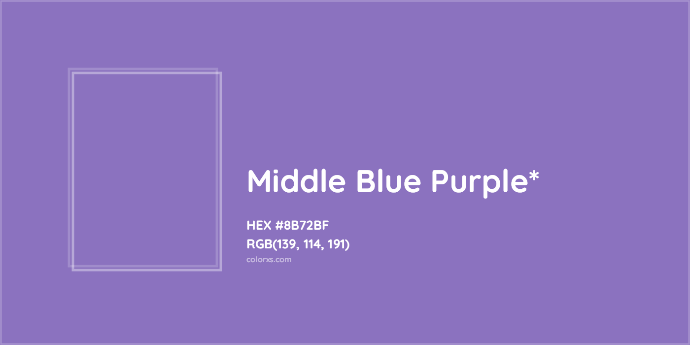 HEX #8B72BF Color Name, Color Code, Palettes, Similar Paints, Images