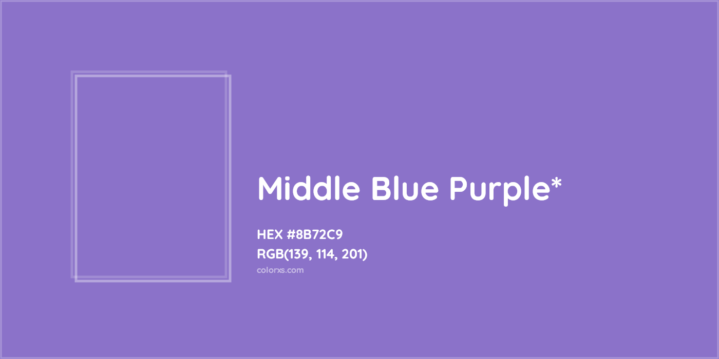 HEX #8B72C9 Color Name, Color Code, Palettes, Similar Paints, Images