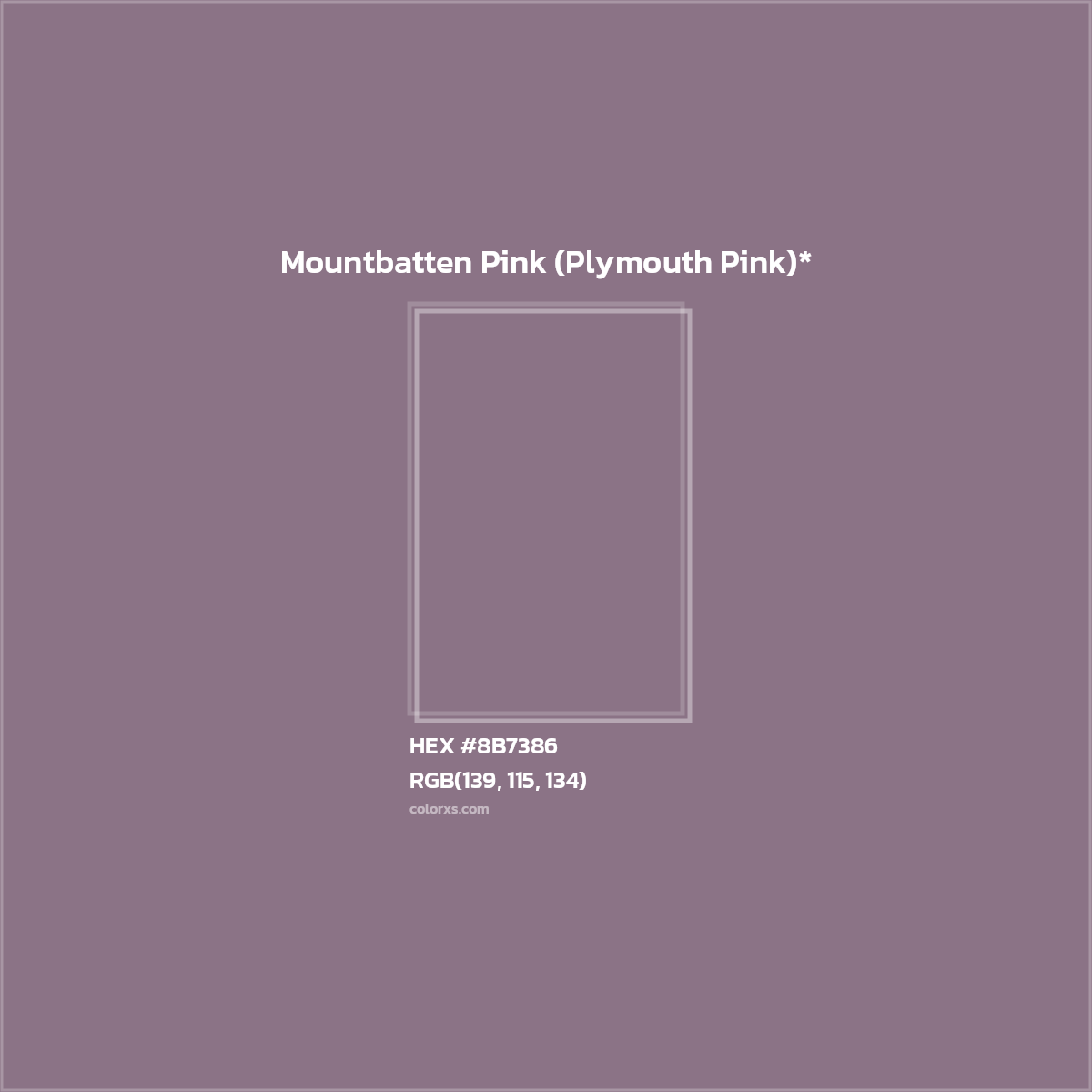 HEX #8B7386 Color Name, Color Code, Palettes, Similar Paints, Images