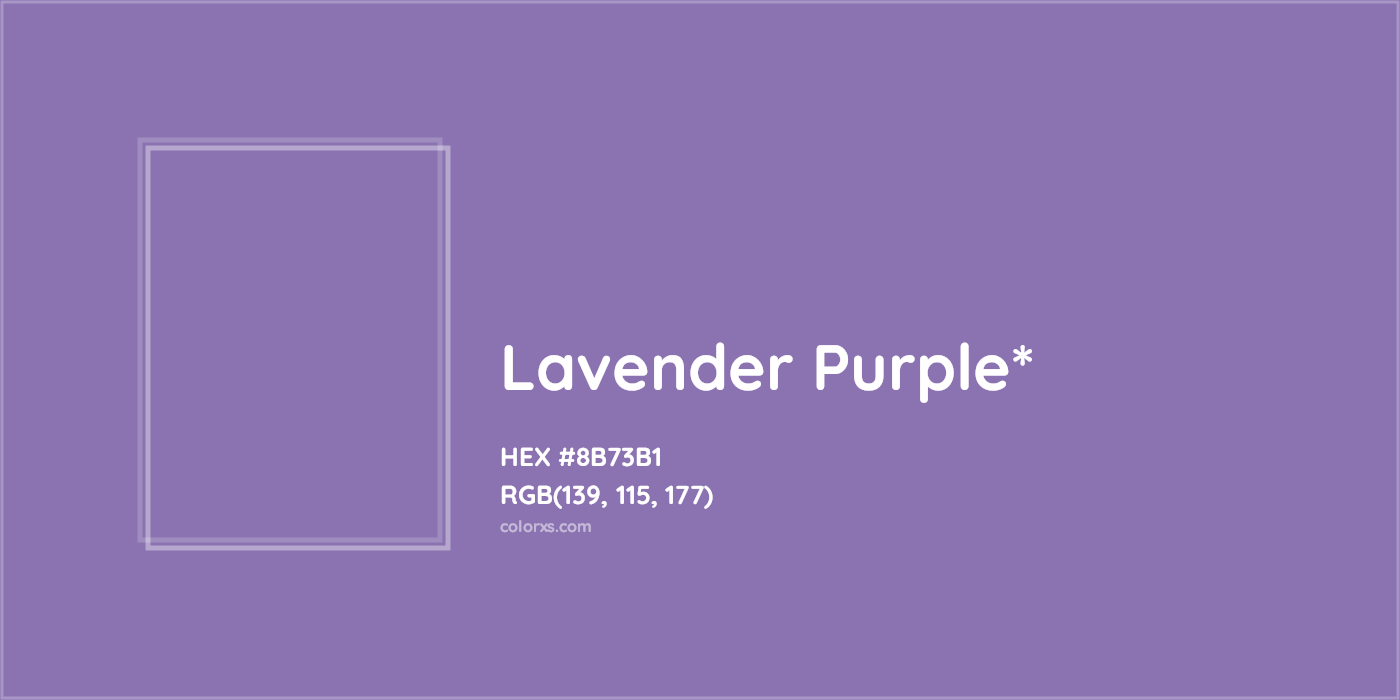 HEX #8B73B1 Color Name, Color Code, Palettes, Similar Paints, Images