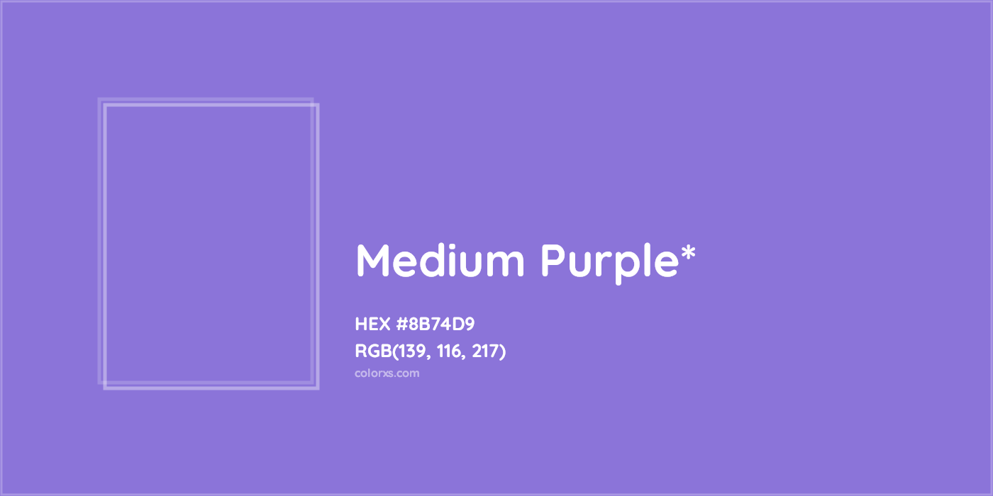 HEX #8B74D9 Color Name, Color Code, Palettes, Similar Paints, Images