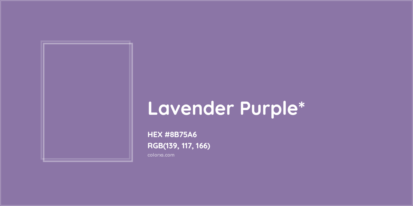 HEX #8B75A6 Color Name, Color Code, Palettes, Similar Paints, Images