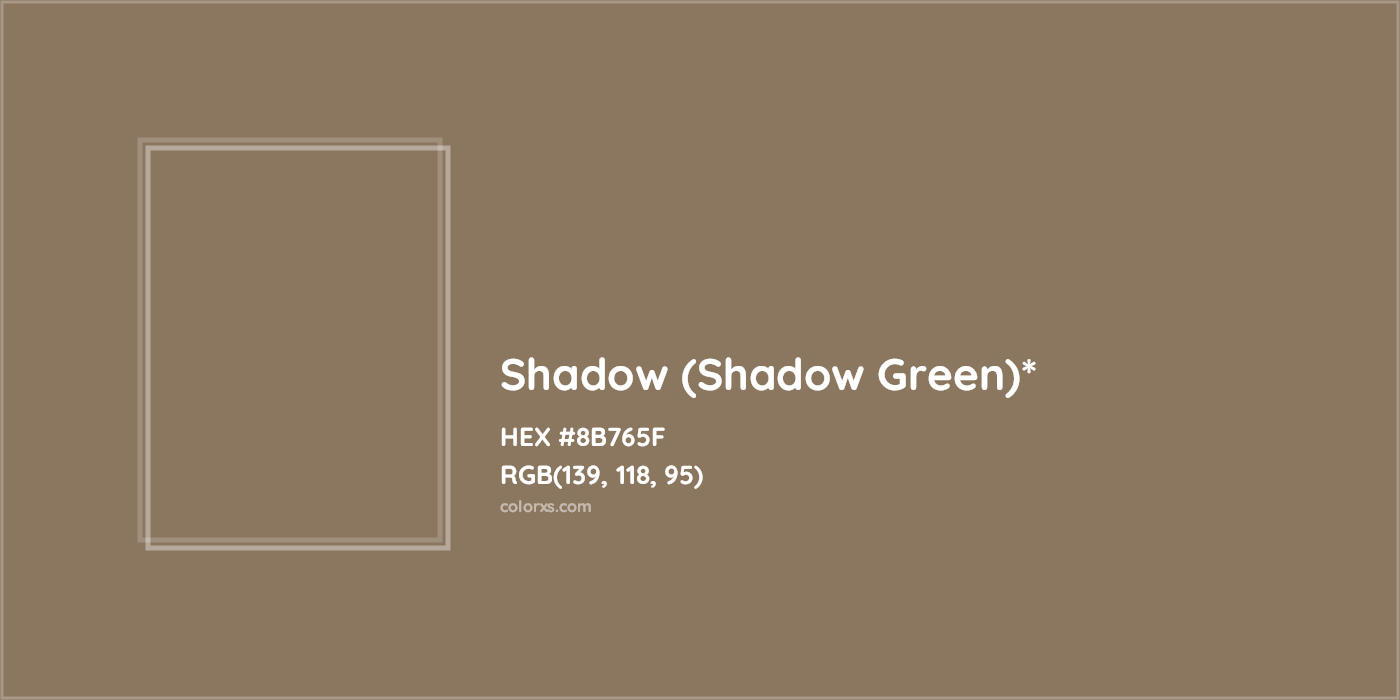 HEX #8B765F Color Name, Color Code, Palettes, Similar Paints, Images