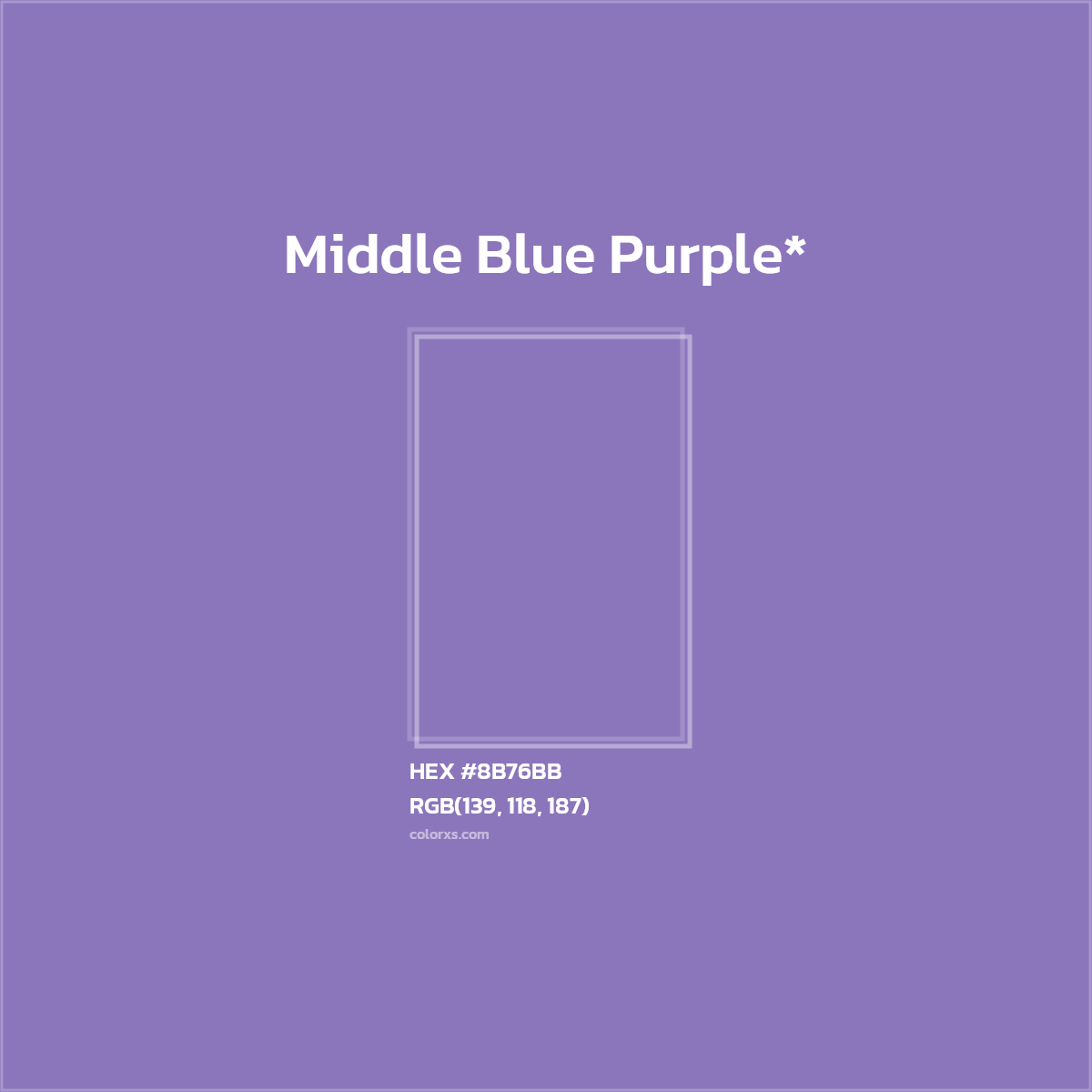HEX #8B76BB Color Name, Color Code, Palettes, Similar Paints, Images