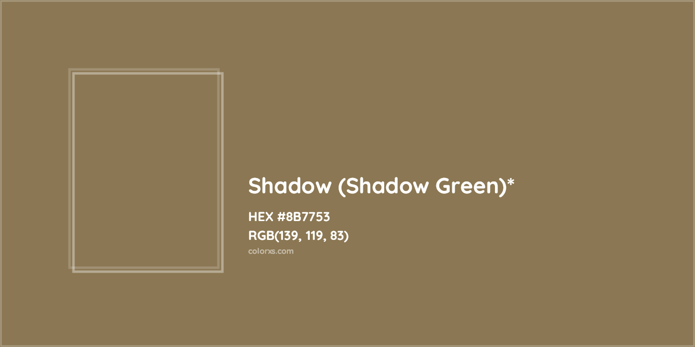 HEX #8B7753 Color Name, Color Code, Palettes, Similar Paints, Images