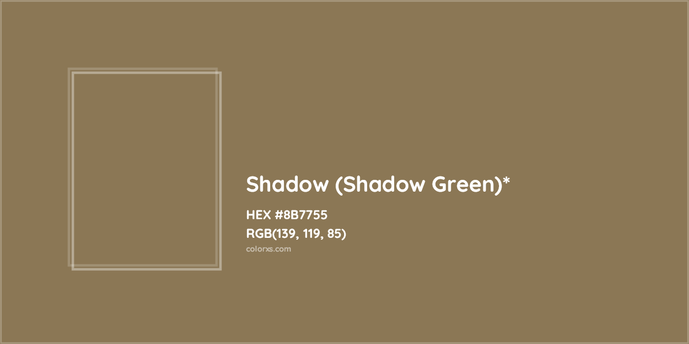 HEX #8B7755 Color Name, Color Code, Palettes, Similar Paints, Images