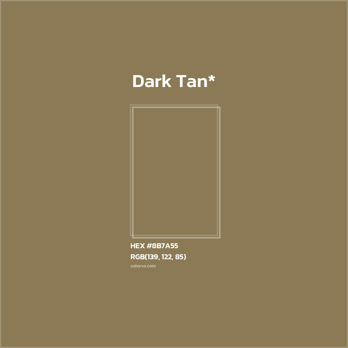 HEX #8B7A55 Color Name, Color Code, Palettes, Similar Paints, Images