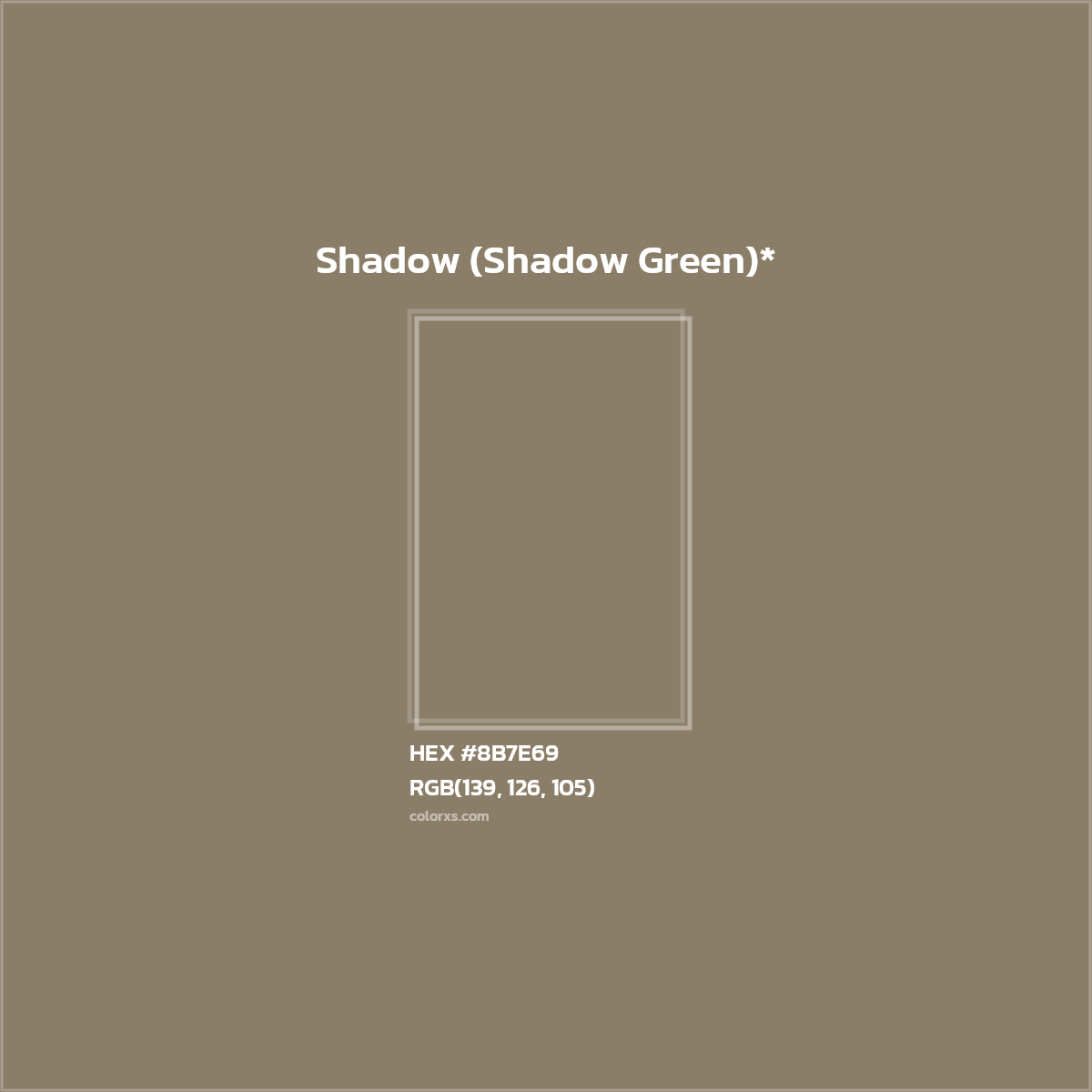 HEX #8B7E69 Color Name, Color Code, Palettes, Similar Paints, Images