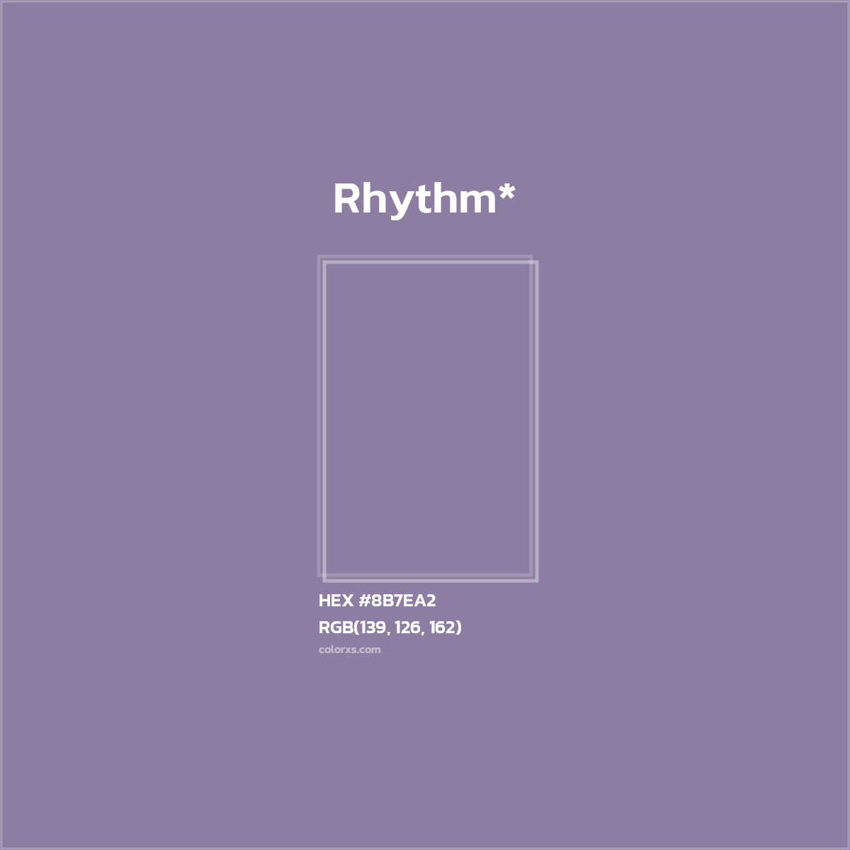 HEX #8B7EA2 Color Name, Color Code, Palettes, Similar Paints, Images