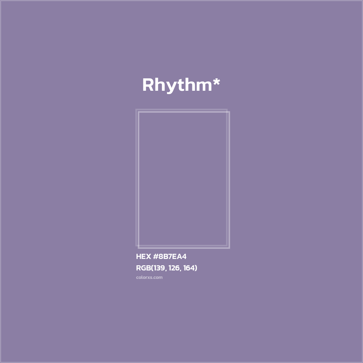 HEX #8B7EA4 Color Name, Color Code, Palettes, Similar Paints, Images