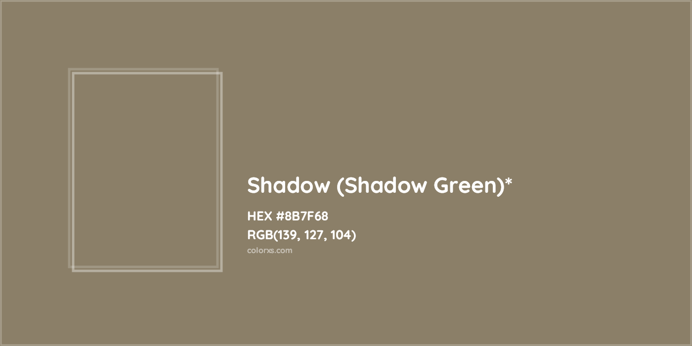 HEX #8B7F68 Color Name, Color Code, Palettes, Similar Paints, Images