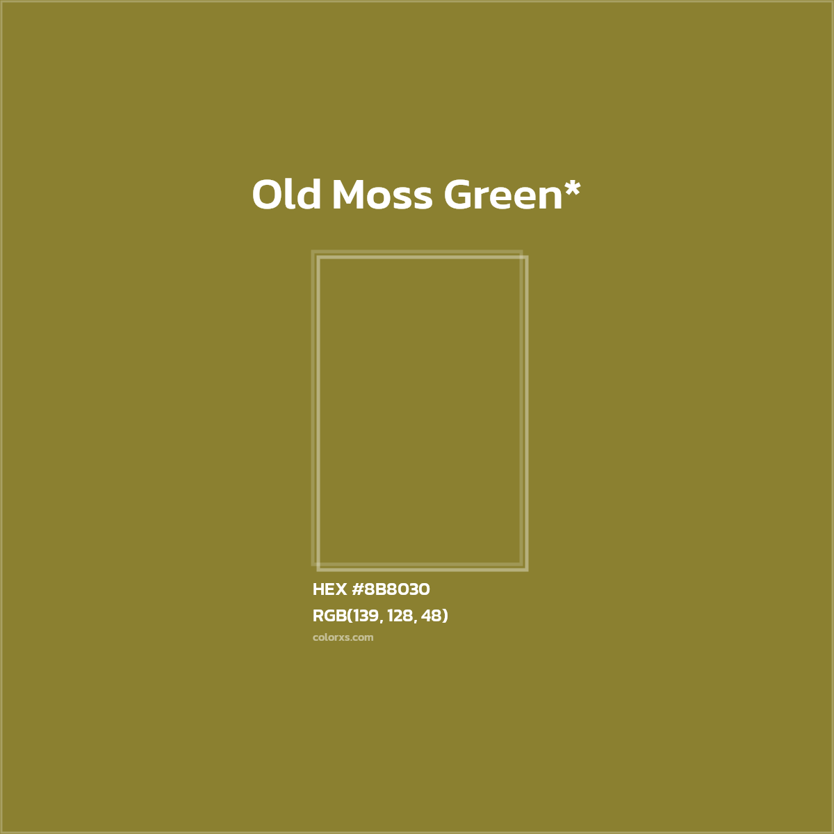 HEX #8B8030 Color Name, Color Code, Palettes, Similar Paints, Images