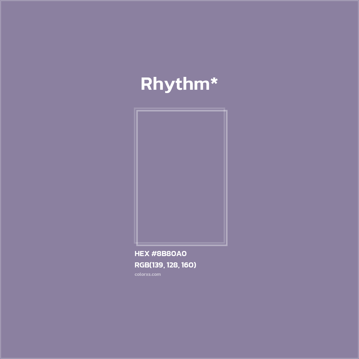 HEX #8B80A0 Color Name, Color Code, Palettes, Similar Paints, Images