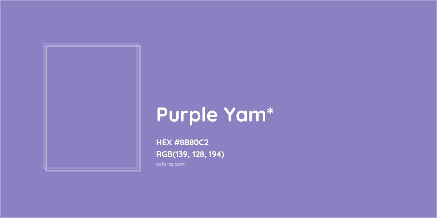 HEX #8B80C2 Color Name, Color Code, Palettes, Similar Paints, Images