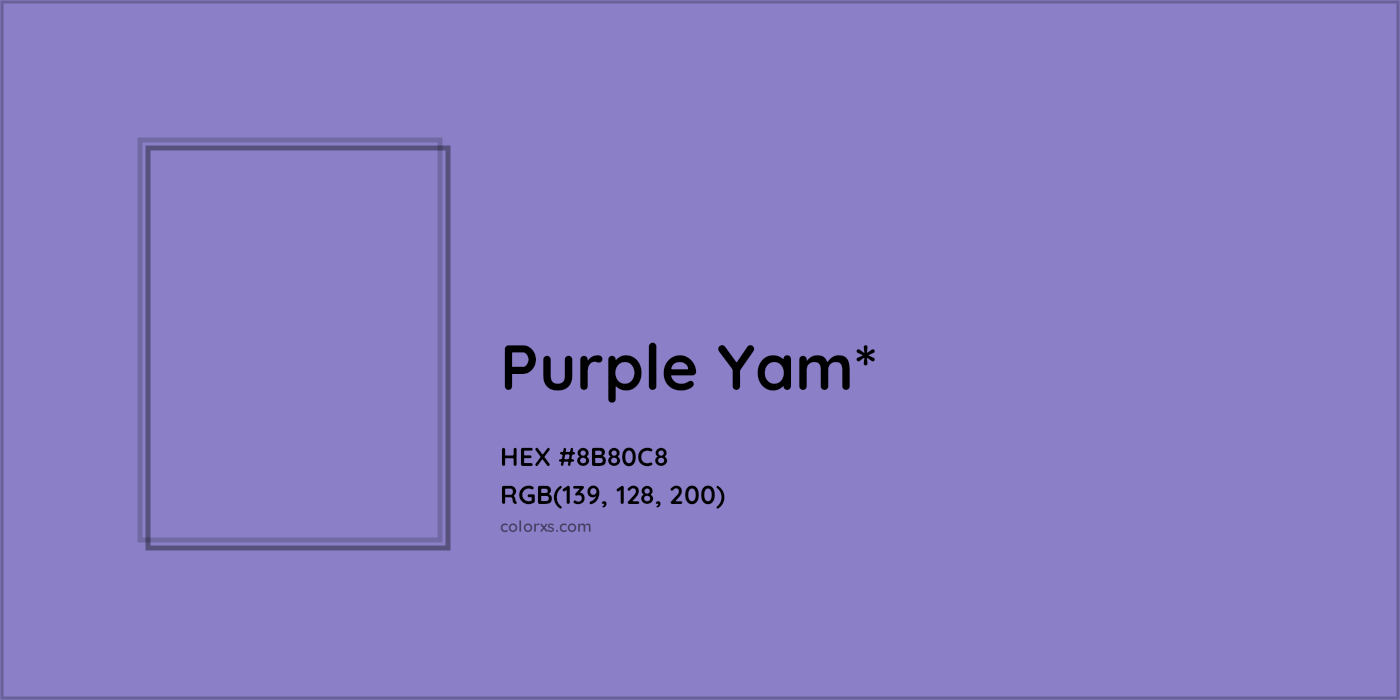 HEX #8B80C8 Color Name, Color Code, Palettes, Similar Paints, Images