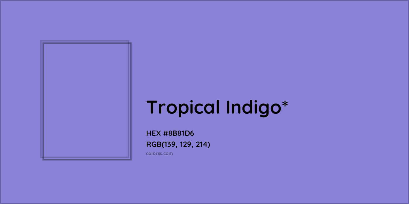 HEX #8B81D6 Color Name, Color Code, Palettes, Similar Paints, Images