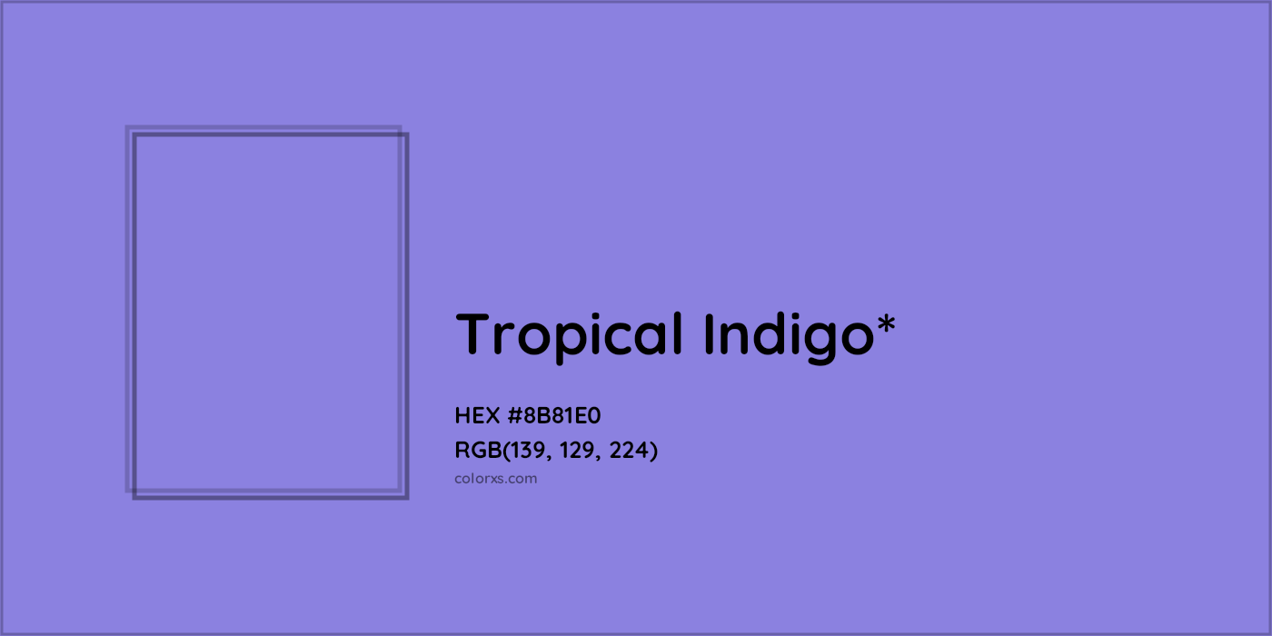 HEX #8B81E0 Color Name, Color Code, Palettes, Similar Paints, Images