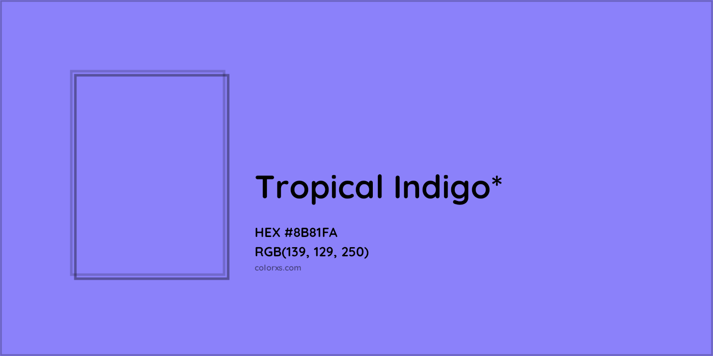 HEX #8B81FA Color Name, Color Code, Palettes, Similar Paints, Images
