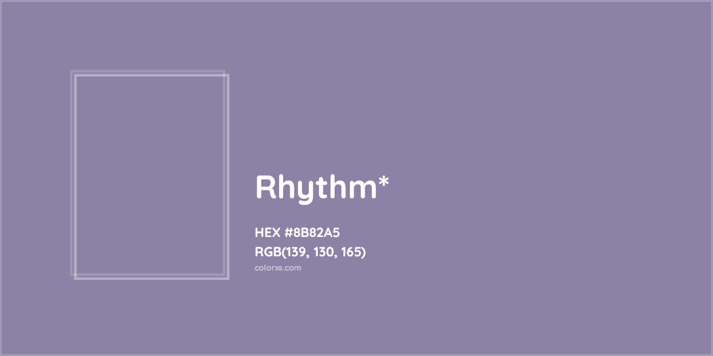 HEX #8B82A5 Color Name, Color Code, Palettes, Similar Paints, Images