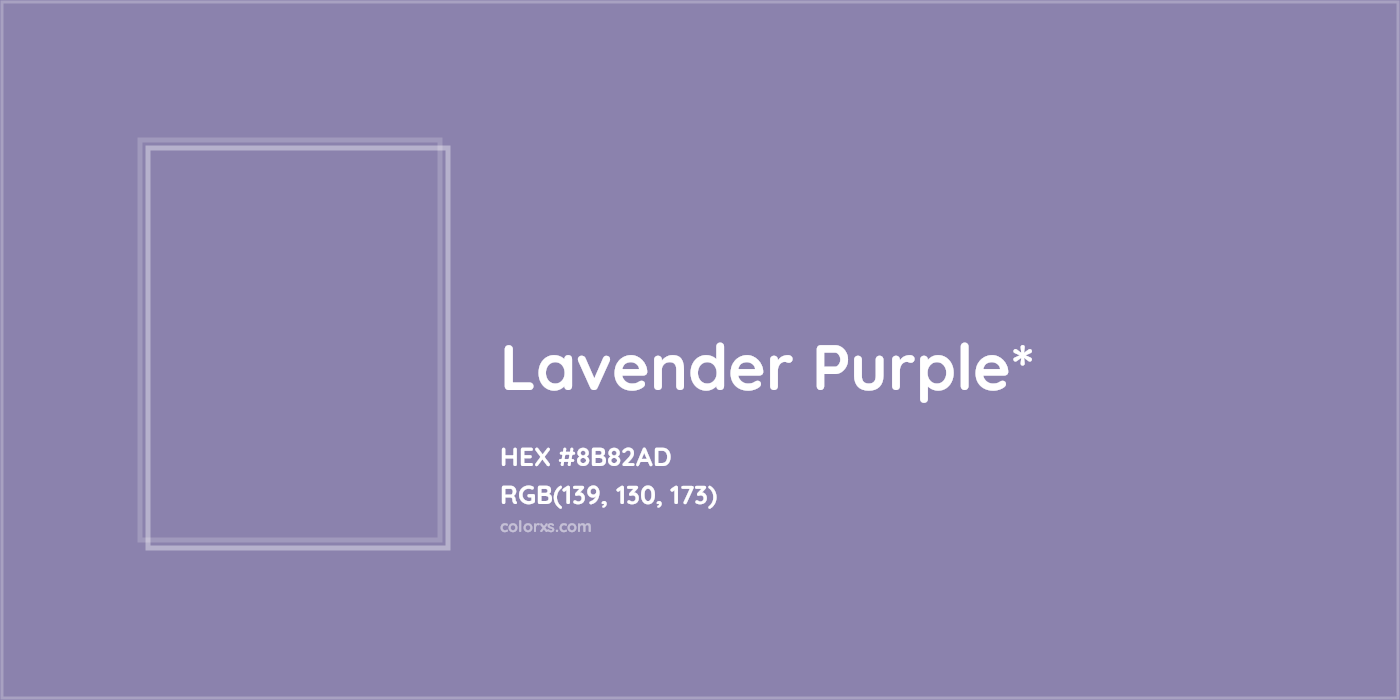 HEX #8B82AD Color Name, Color Code, Palettes, Similar Paints, Images
