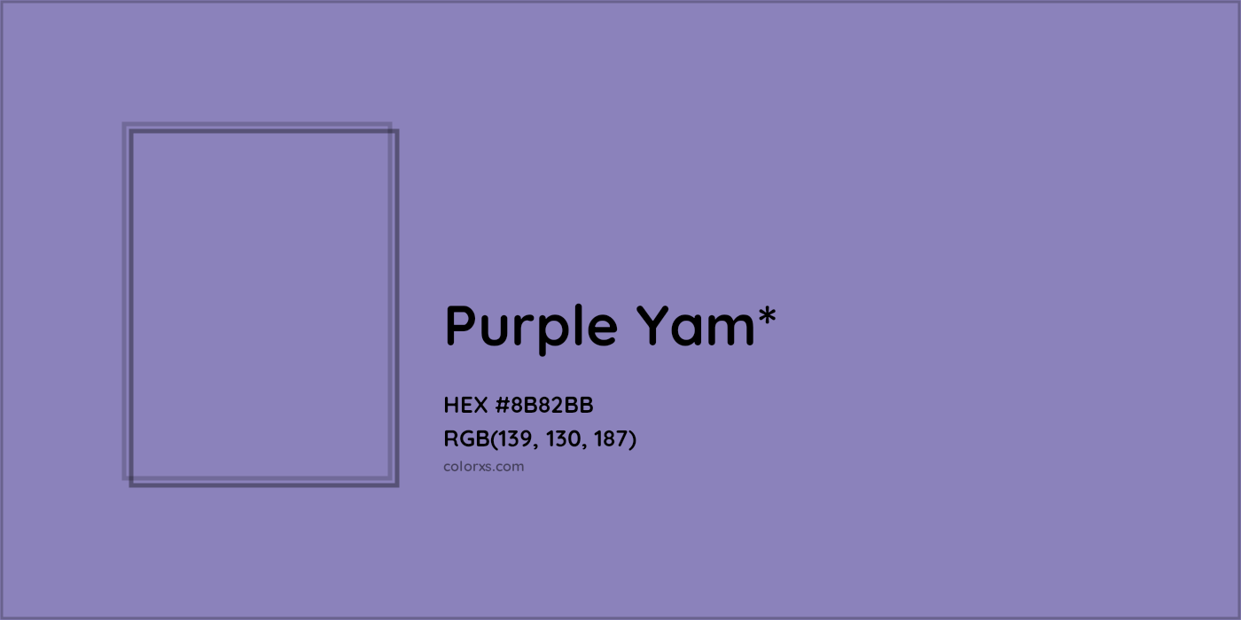 HEX #8B82BB Color Name, Color Code, Palettes, Similar Paints, Images