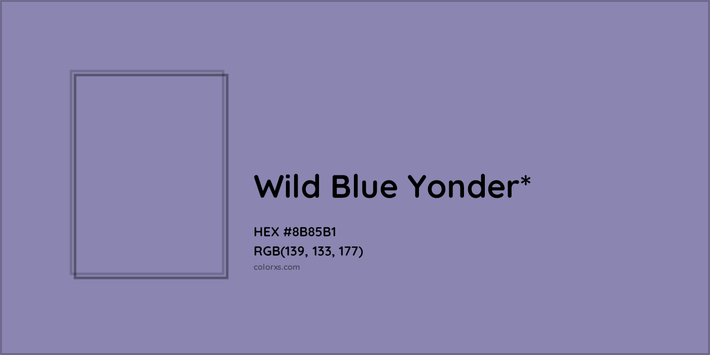HEX #8B85B1 Color Name, Color Code, Palettes, Similar Paints, Images