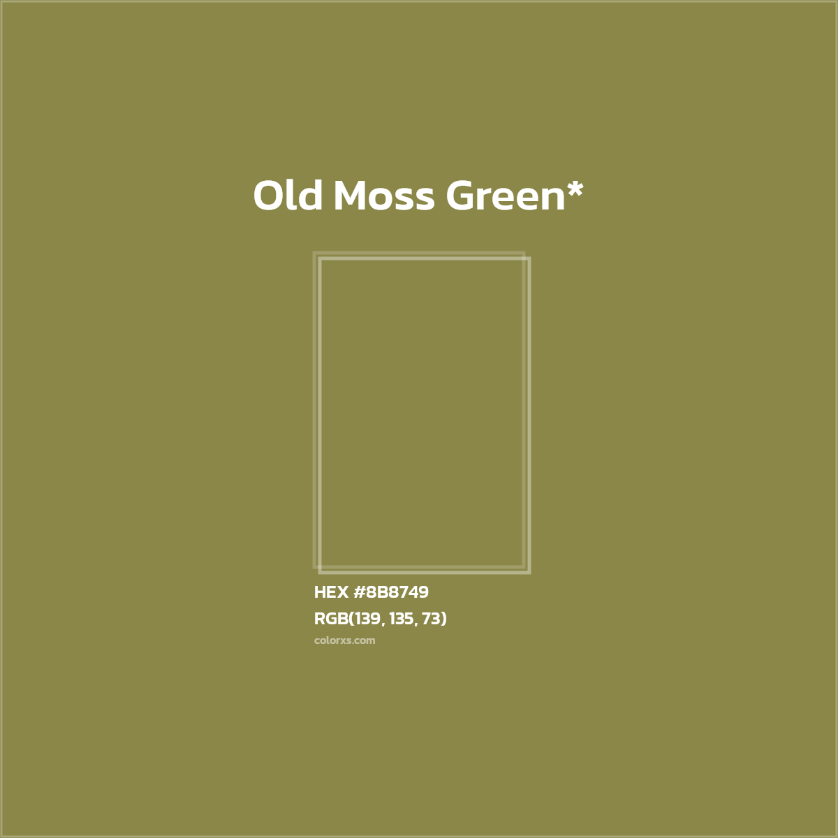 HEX #8B8749 Color Name, Color Code, Palettes, Similar Paints, Images