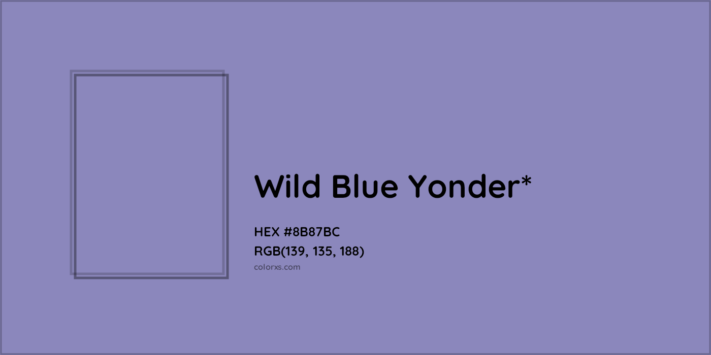 HEX #8B87BC Color Name, Color Code, Palettes, Similar Paints, Images