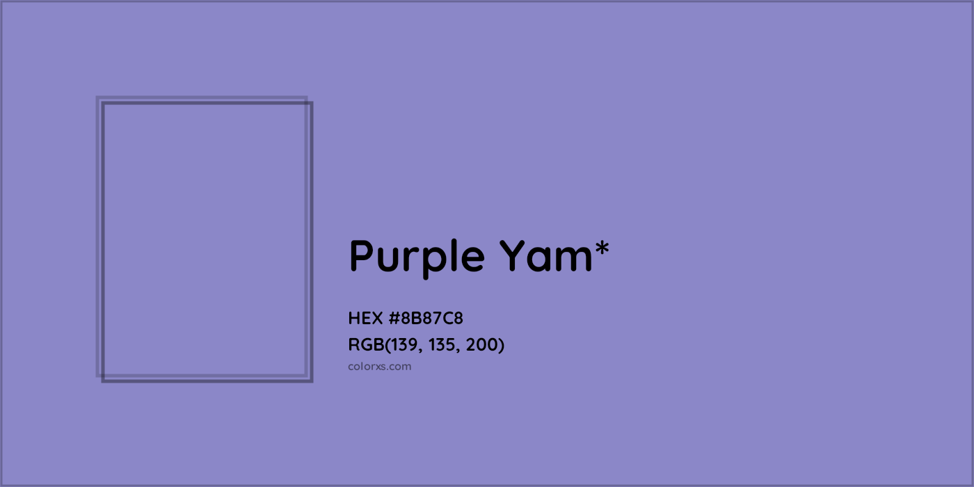 HEX #8B87C8 Color Name, Color Code, Palettes, Similar Paints, Images