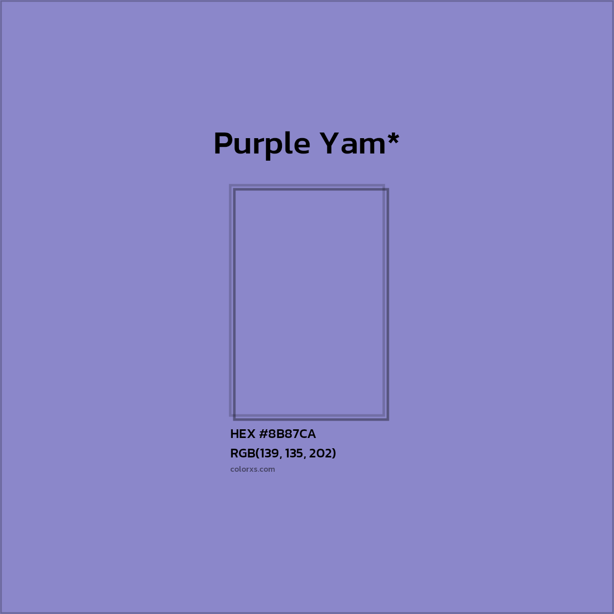 HEX #8B87CA Color Name, Color Code, Palettes, Similar Paints, Images
