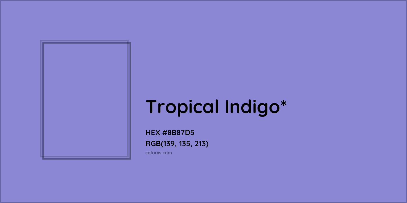 HEX #8B87D5 Color Name, Color Code, Palettes, Similar Paints, Images