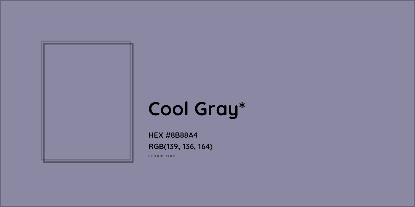 HEX #8B88A4 Color Name, Color Code, Palettes, Similar Paints, Images