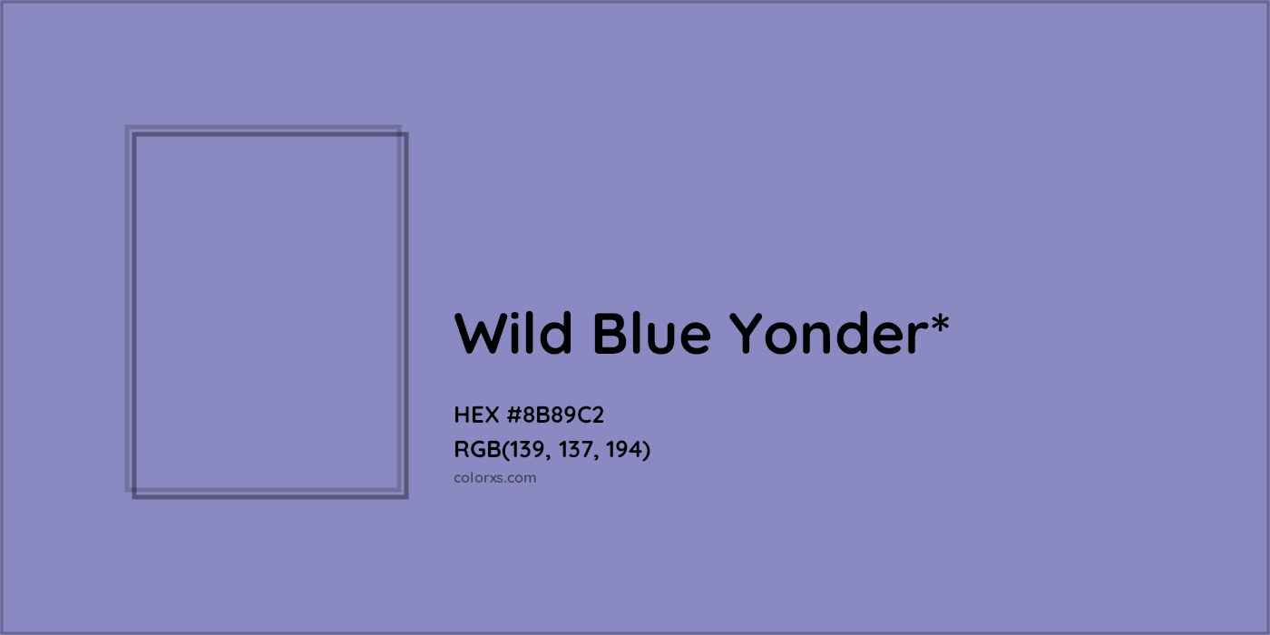HEX #8B89C2 Color Name, Color Code, Palettes, Similar Paints, Images