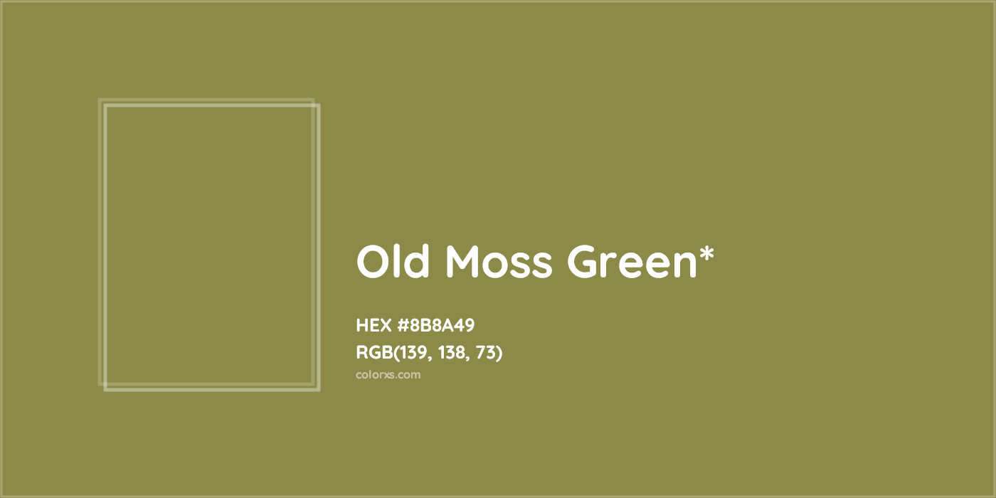 HEX #8B8A49 Color Name, Color Code, Palettes, Similar Paints, Images