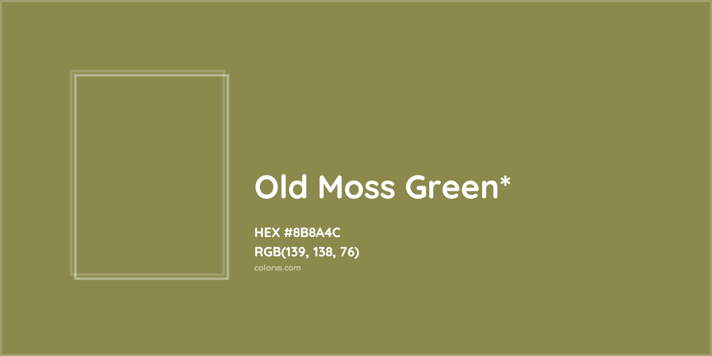 HEX #8B8A4C Color Name, Color Code, Palettes, Similar Paints, Images