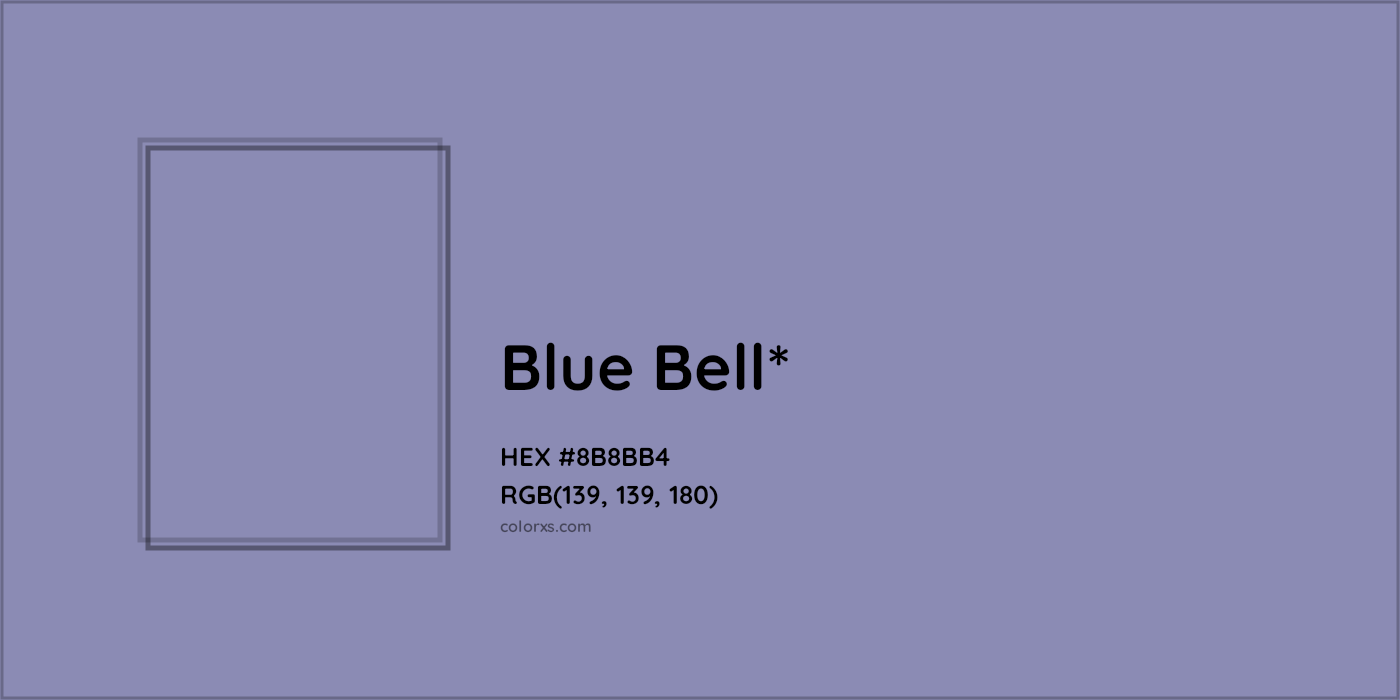 HEX #8B8BB4 Color Name, Color Code, Palettes, Similar Paints, Images