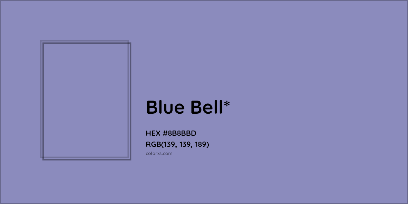 HEX #8B8BBD Color Name, Color Code, Palettes, Similar Paints, Images