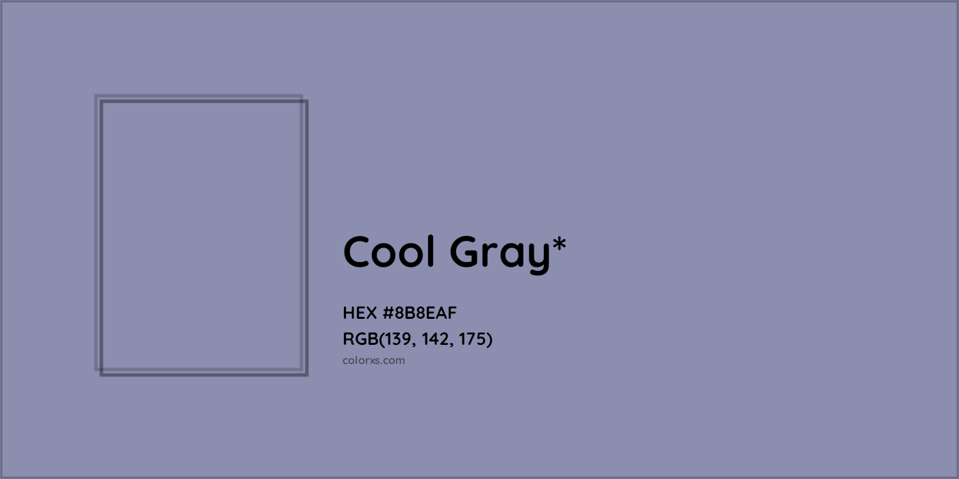 HEX #8B8EAF Color Name, Color Code, Palettes, Similar Paints, Images