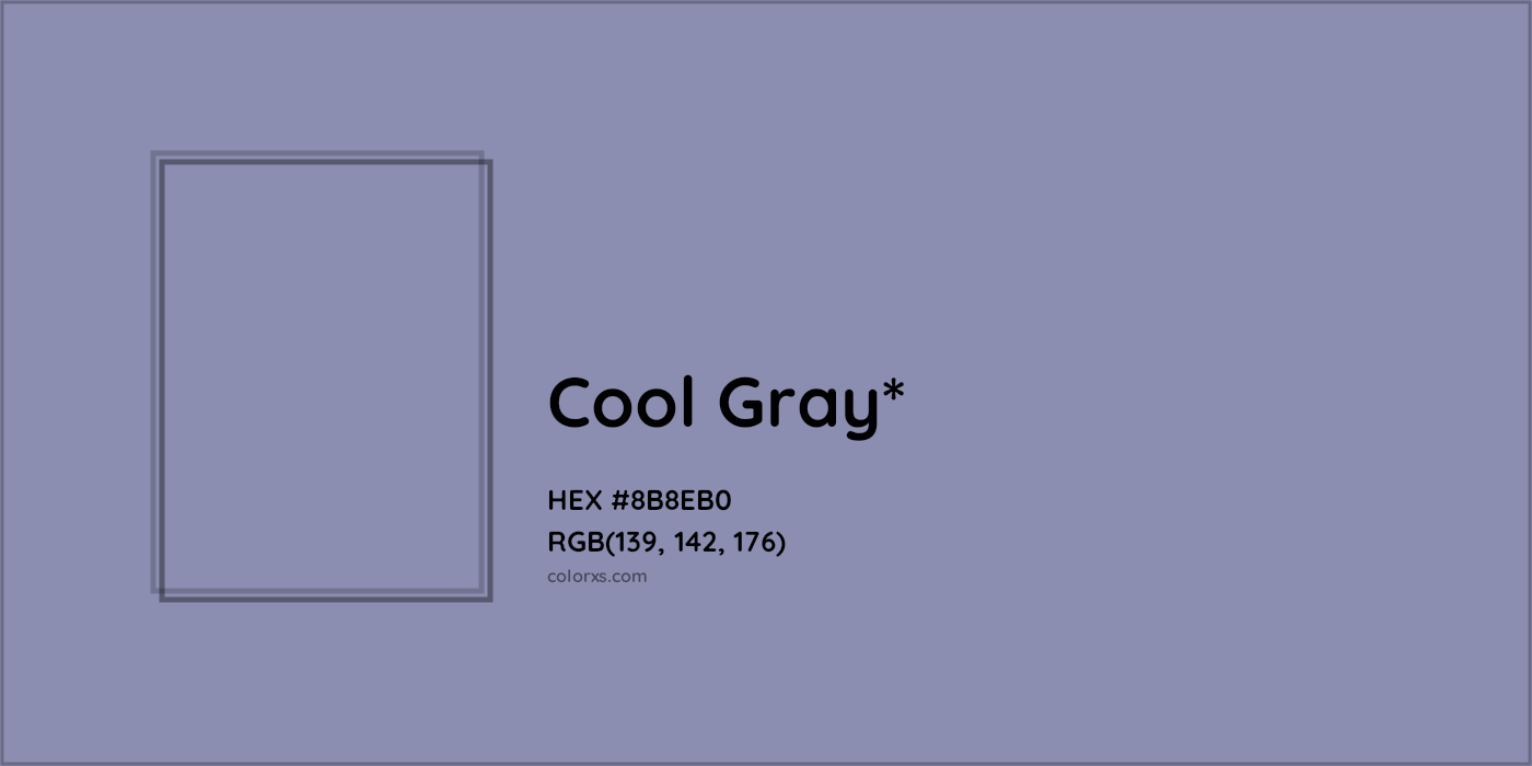 HEX #8B8EB0 Color Name, Color Code, Palettes, Similar Paints, Images