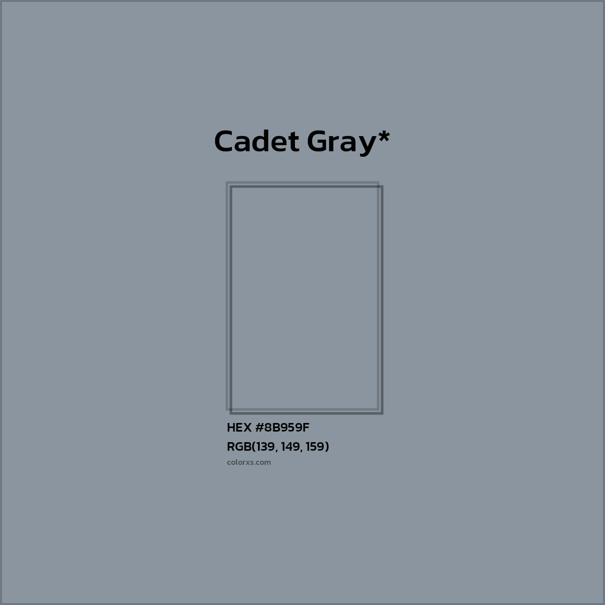 HEX #8B959F Color Name, Color Code, Palettes, Similar Paints, Images