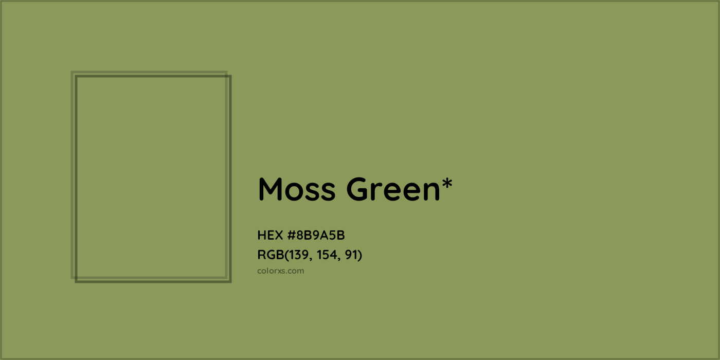 HEX #8B9A5B Color Name, Color Code, Palettes, Similar Paints, Images