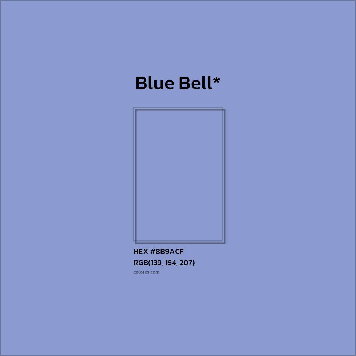 HEX #8B9ACF Color Name, Color Code, Palettes, Similar Paints, Images