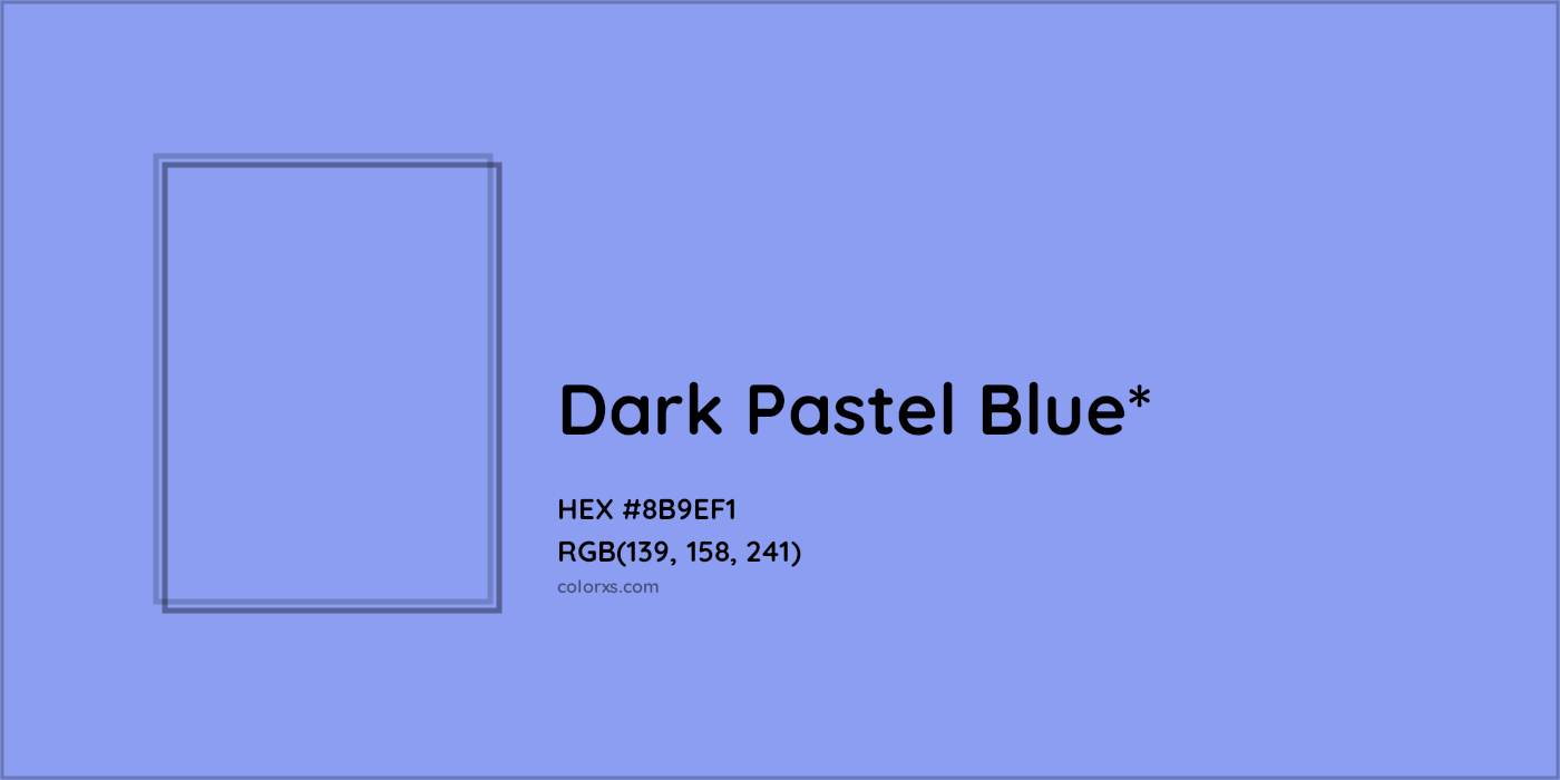 HEX #8B9EF1 Color Name, Color Code, Palettes, Similar Paints, Images