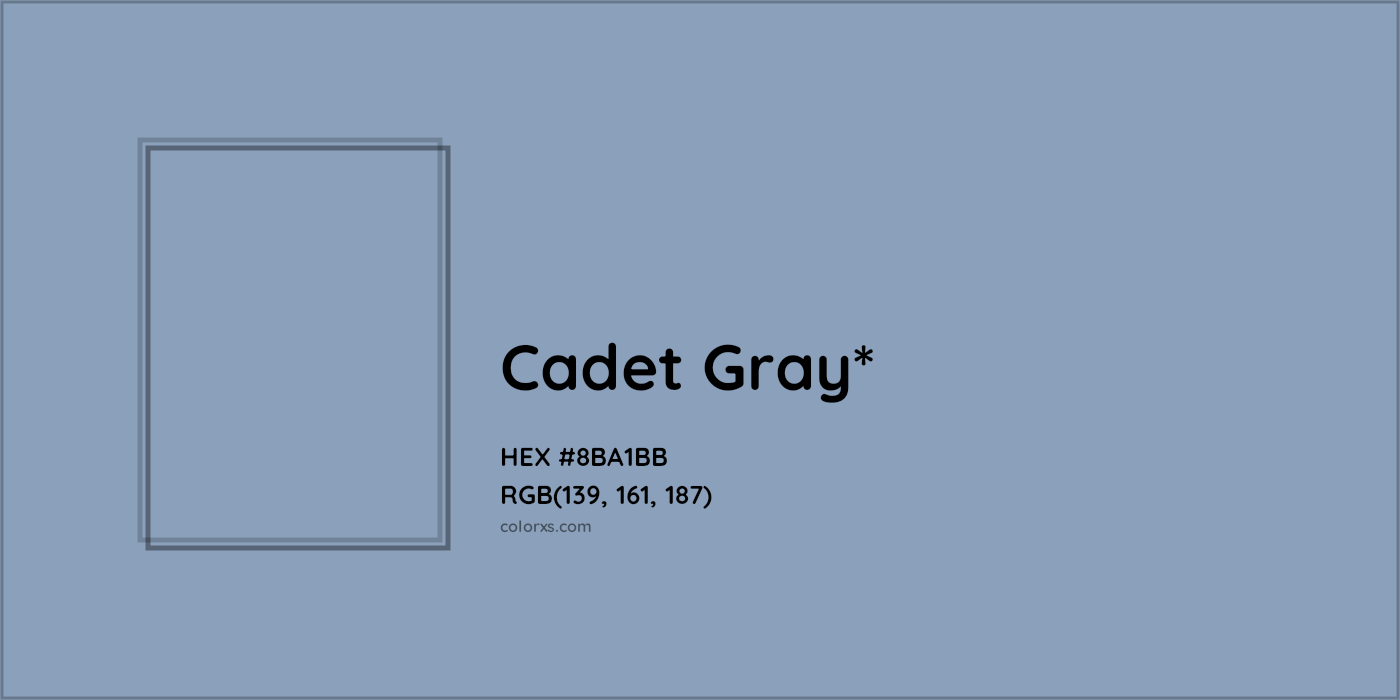 HEX #8BA1BB Color Name, Color Code, Palettes, Similar Paints, Images